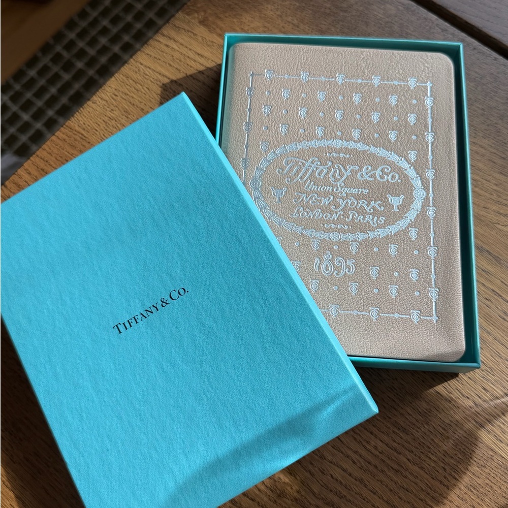 Tiffany & Co. Beige Leather Notebook